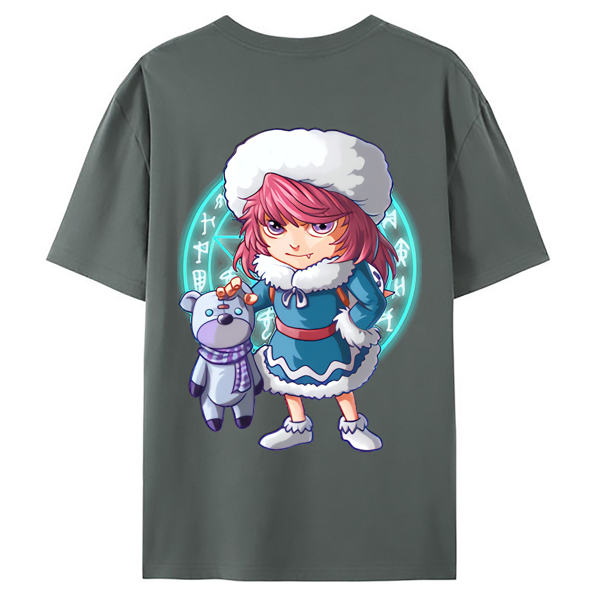 （画像用） リーグ・オブ・レジェンド League of Legends LOL 綿100％ メンズ半袖Tシャツ（バックプリント） 通気性